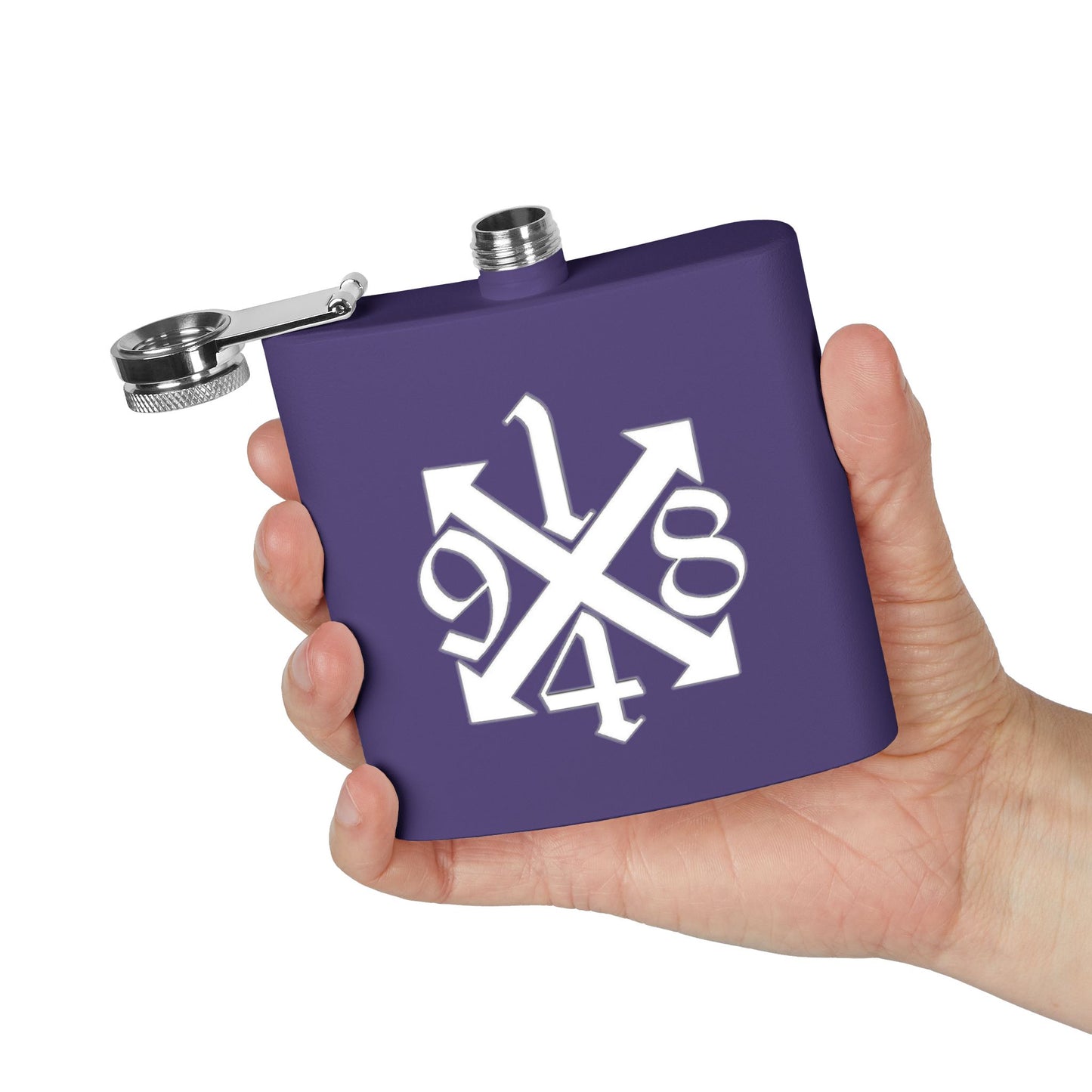 Copy of Engraved Stainless Steel Flask - Personalized 6oz Hip Flask for Men and Women