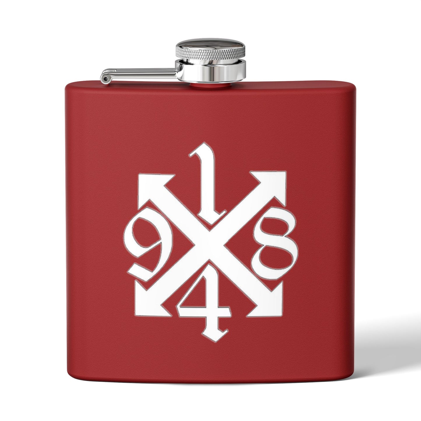 Engraved Stainless Steel Flask - Personalized 6oz Hip Flask for Men and Women