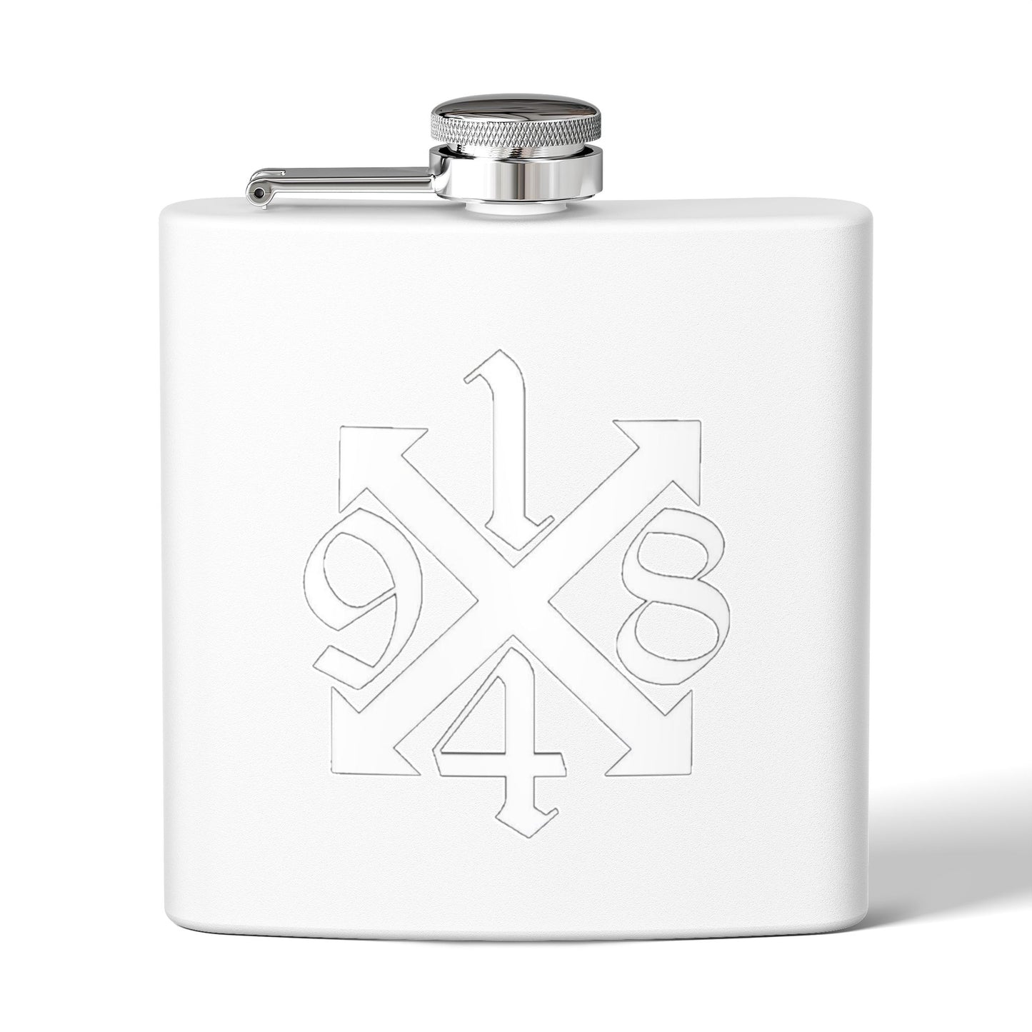 Copy of Engraved Stainless Steel Flask - Personalized 6oz Hip Flask for Men and Women