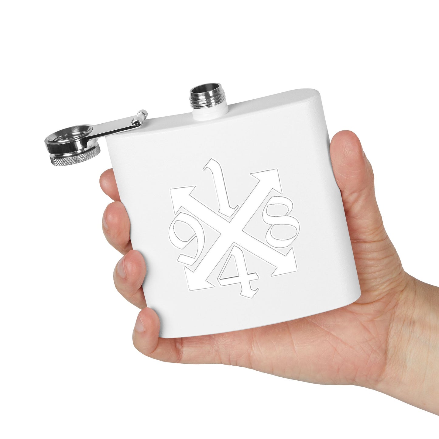 Copy of Engraved Stainless Steel Flask - Personalized 6oz Hip Flask for Men and Women