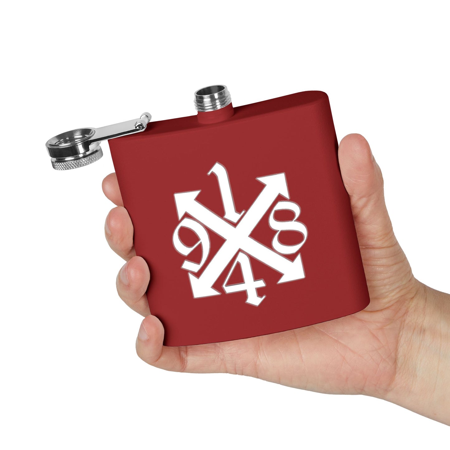 Copy of Engraved Stainless Steel Flask - Personalized 6oz Hip Flask for Men and Women