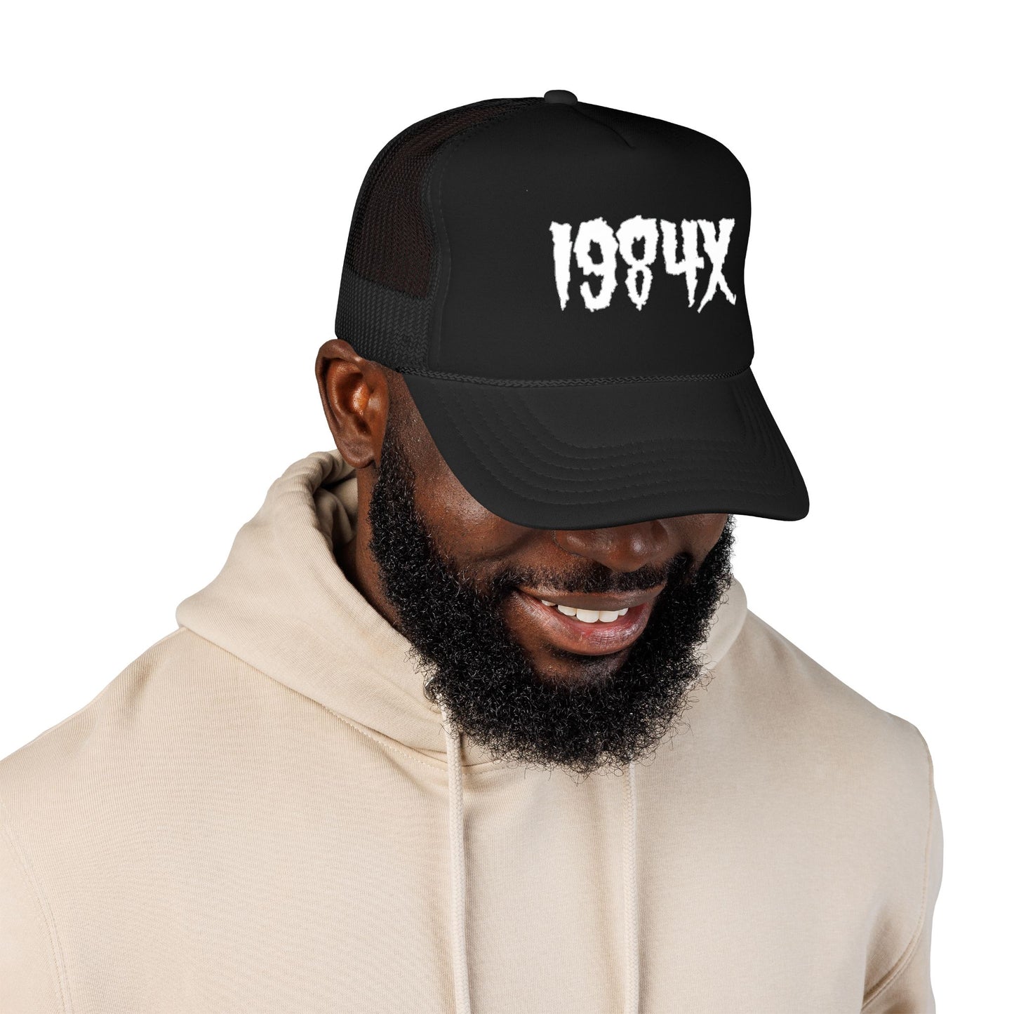 1984x Trucker Hat — Retro Grunge Foam Mesh Cap