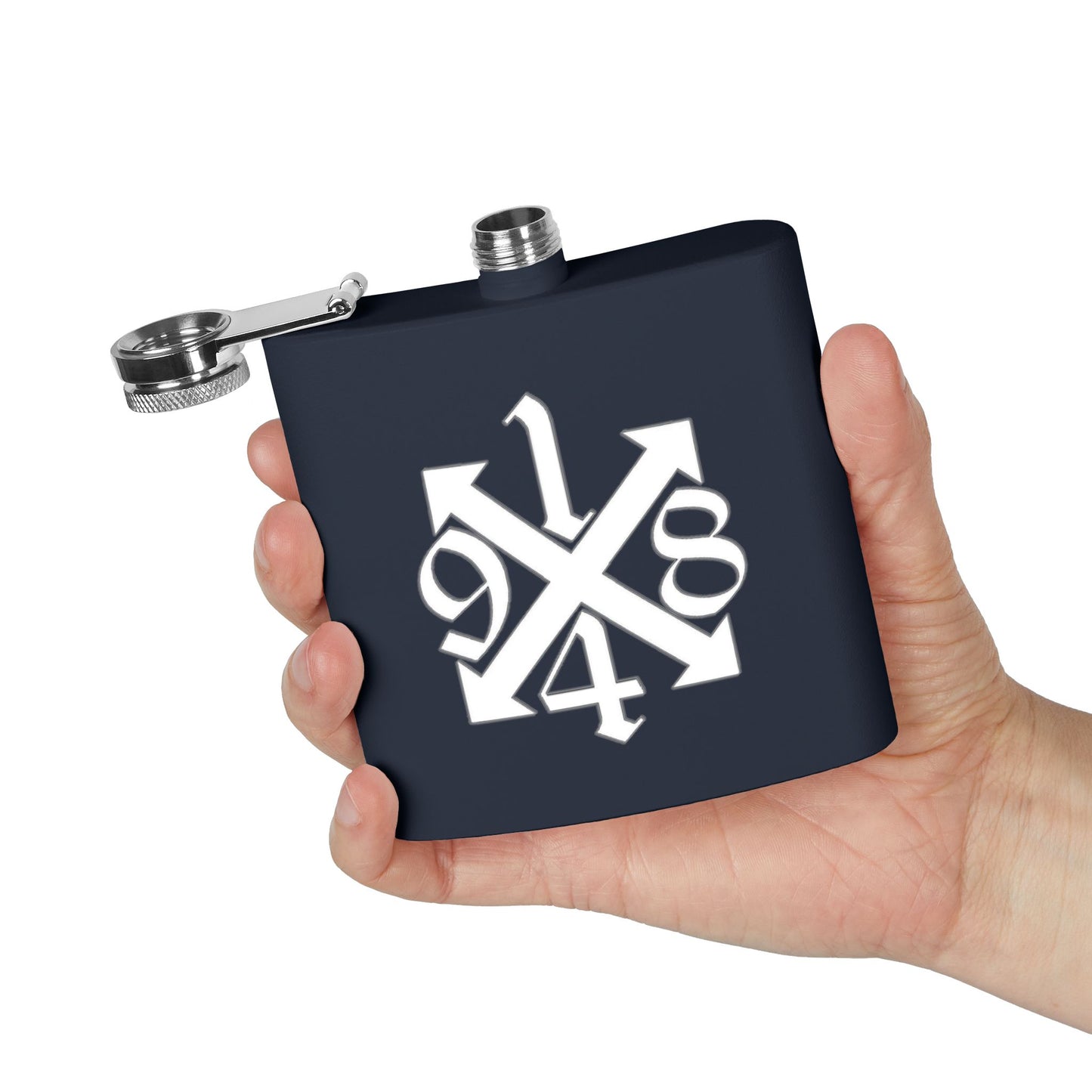 Copy of Engraved Stainless Steel Flask - Personalized 6oz Hip Flask for Men and Women