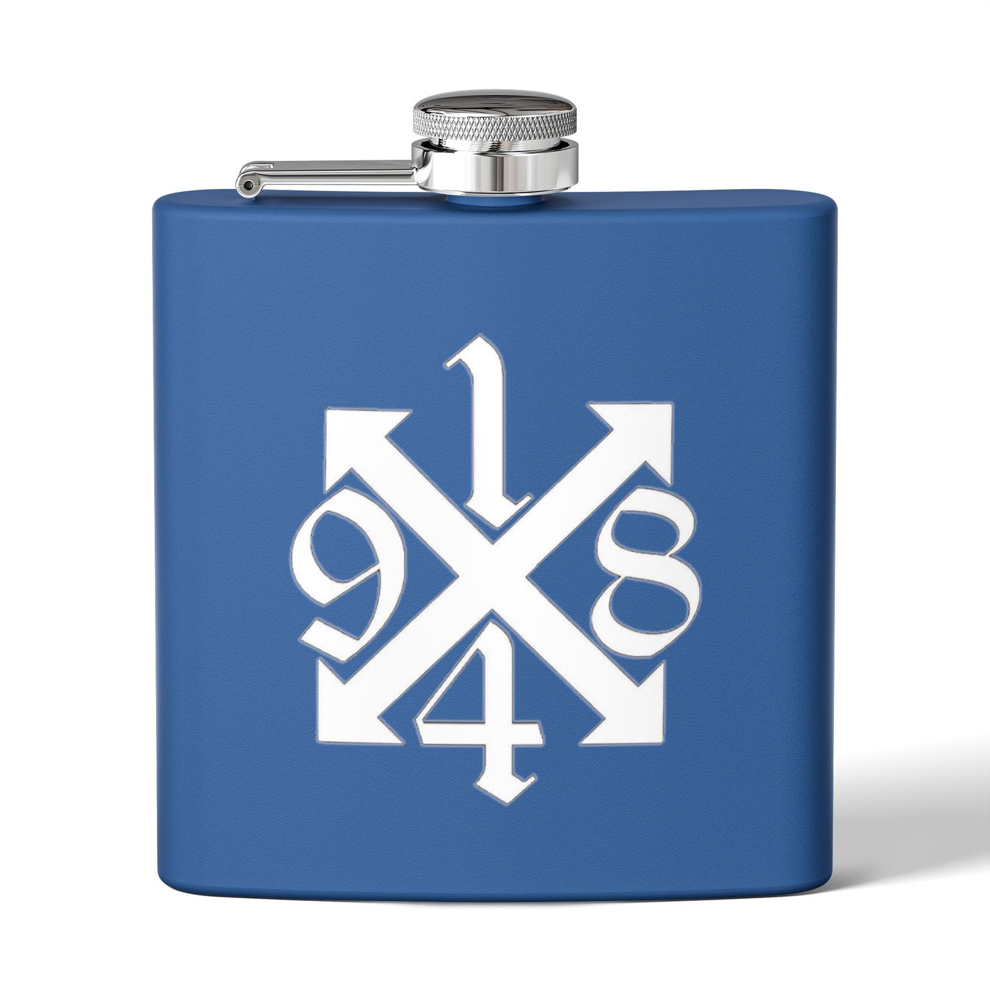 Engraved Stainless Steel Flask - Personalized 6oz Hip Flask for Men and Women