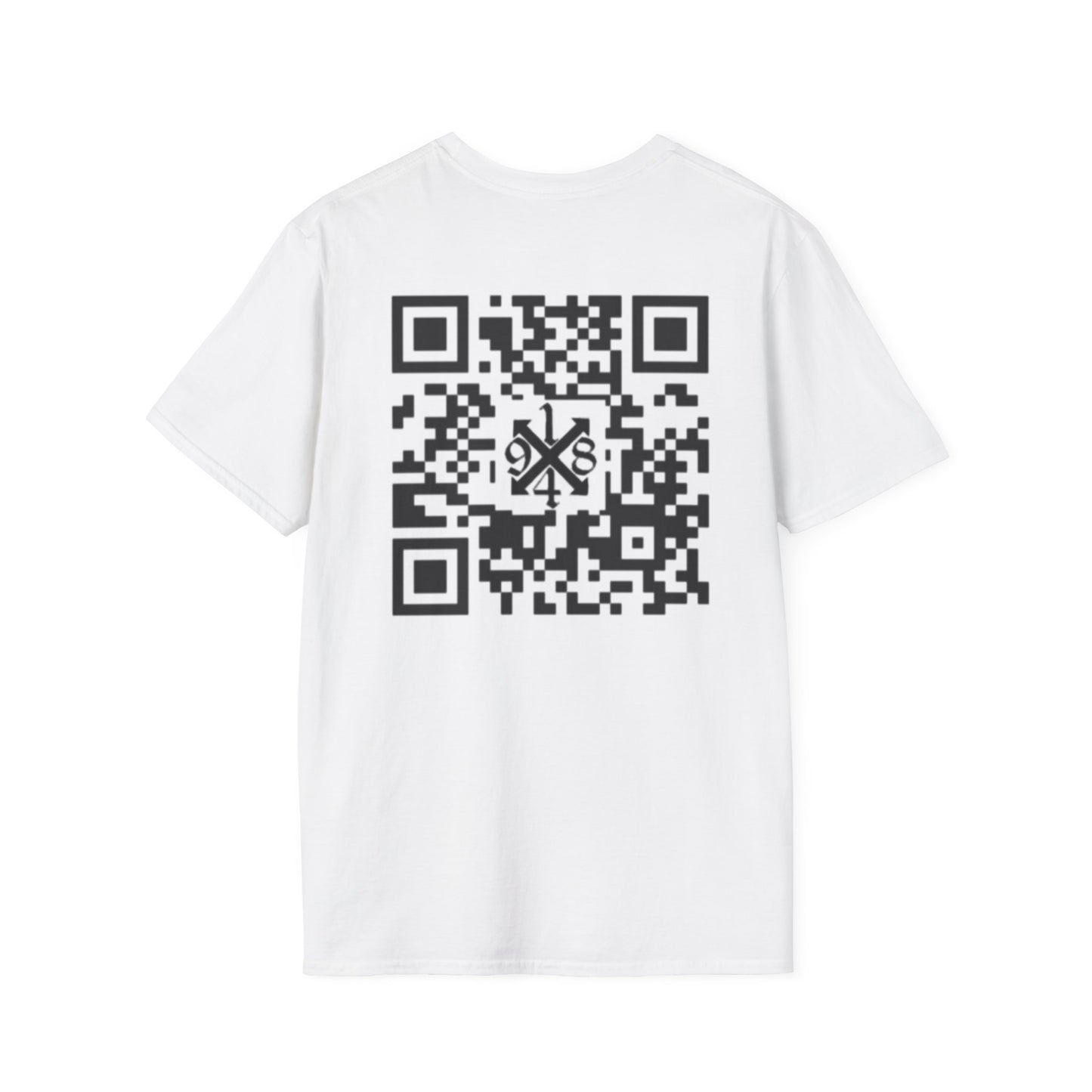 T-Shirt — 1984X 'Good Fight Music' Graphic Tee with QR Code