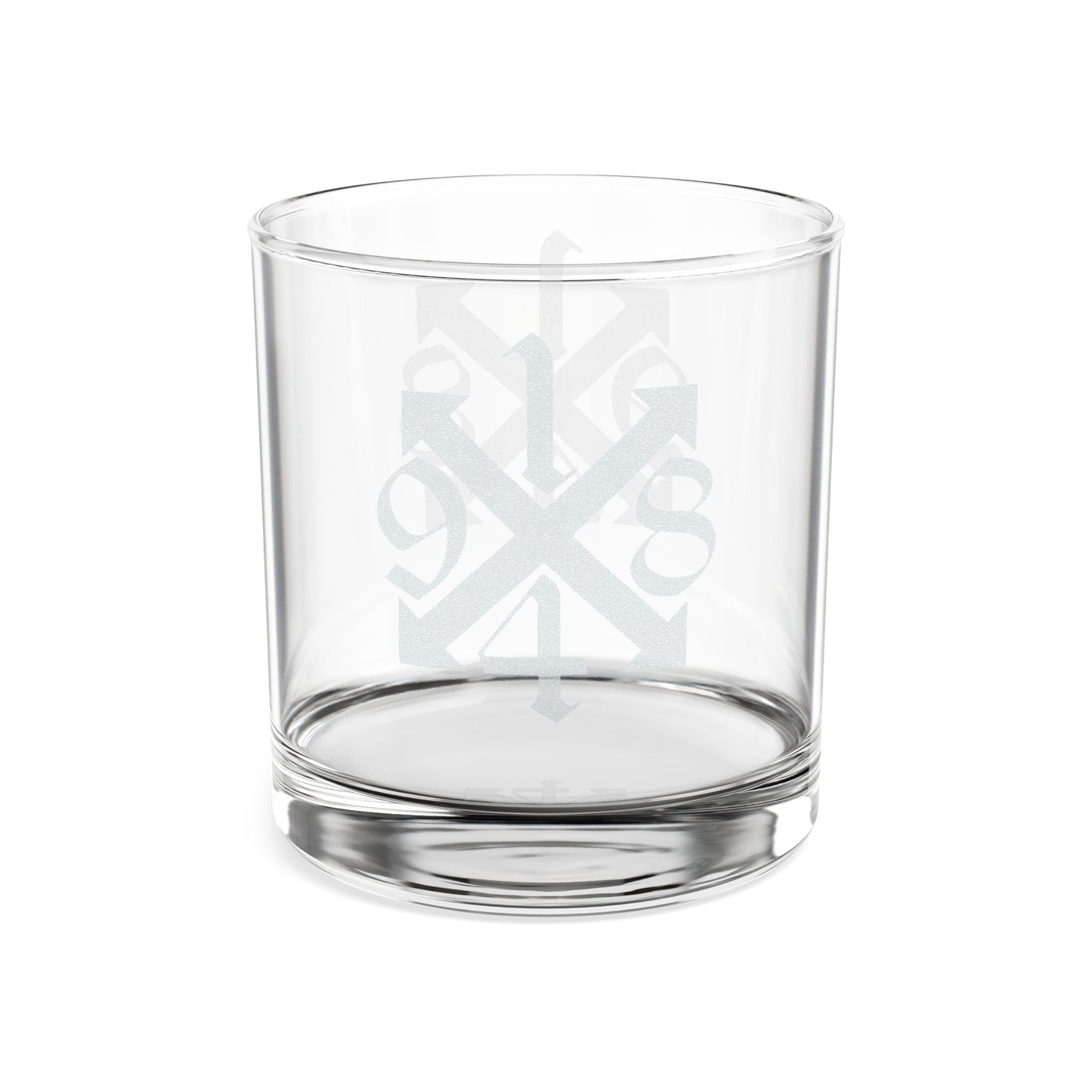 Engraved 10.5oz Whiskey Glass – Celtic Knot Monogram Rocks Glass