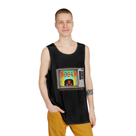 Vintage Radio Graphic Tank Top — Retro Cassette Stereo Men’s Tank