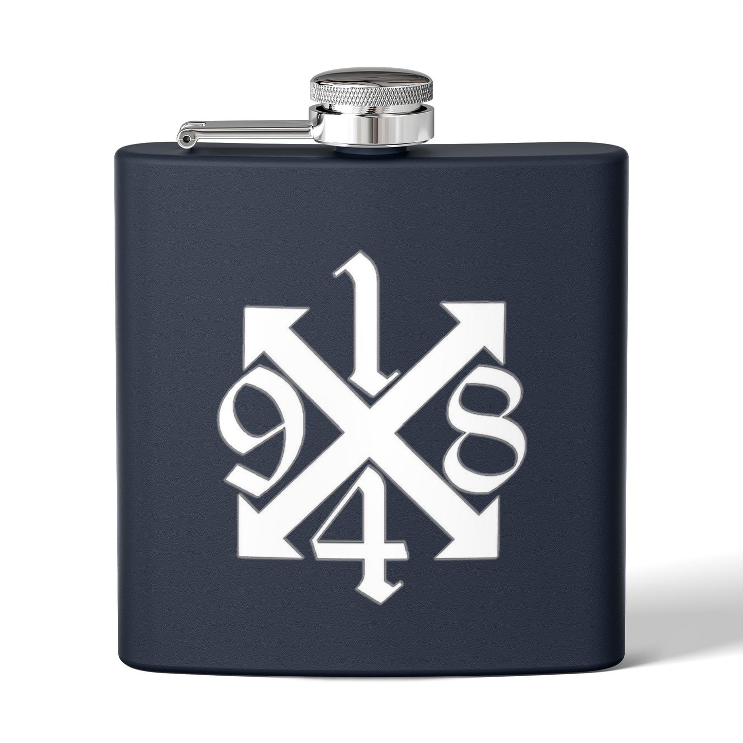 Copy of Engraved Stainless Steel Flask - Personalized 6oz Hip Flask for Men and Women