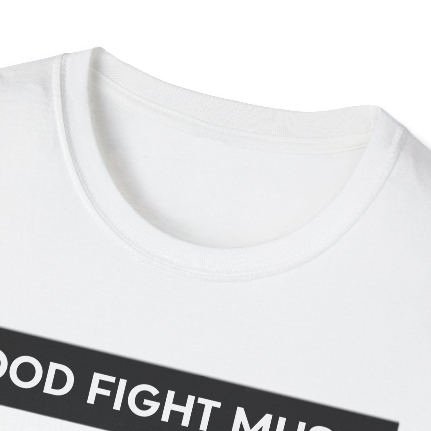 T-Shirt — 1984X 'Good Fight Music' Graphic Tee with QR Code