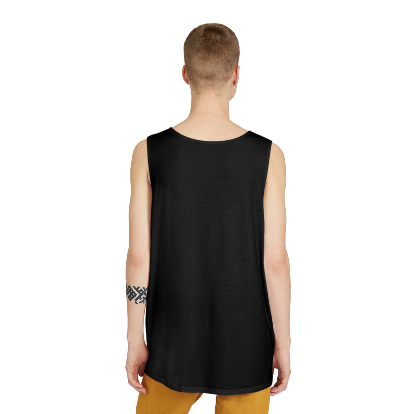 Men's Graphic Tank Top — Bold Red Mushroom Gamer Design
