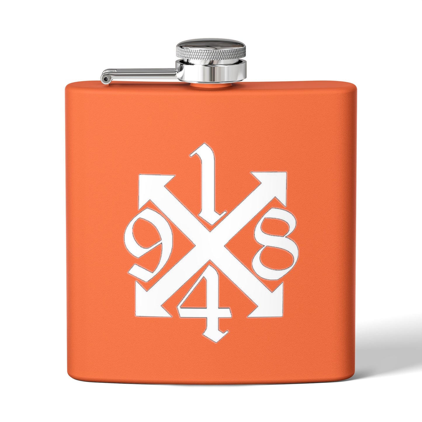 Engraved Stainless Steel Flask - Personalized 6oz Hip Flask for Men and Women